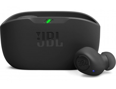 JBL Wave Buds True Wireless Bluetooth 5.2 Handsfree Ακουστικά In-Ear με Θήκη Φόρτισης, IP54, Black