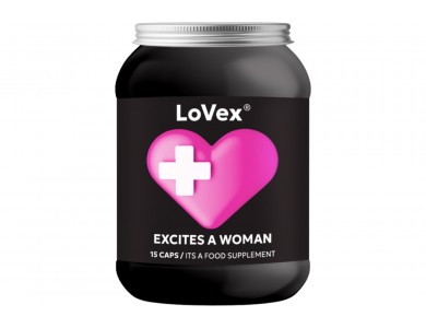 LoVex Excites A Woman Φυτικό Ενισχυτικό Συμπλήρωμα για Βελτίωση της Γυναικείας Libido 15 Caps