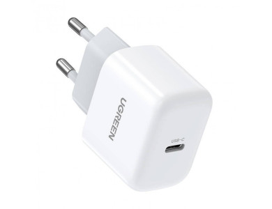 Ugreen Mini wall charger 20W Type-C with Power Delivery, PPS, Quick Charge 4.0, White- 10220