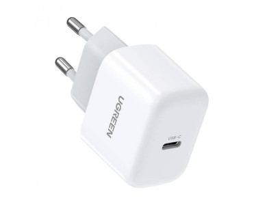 Ugreen Mini Φορτιστής πρίζας 20W Type-C με Power Delivery, PPS, Quick Charge 4.0, Λευκός - 10220
