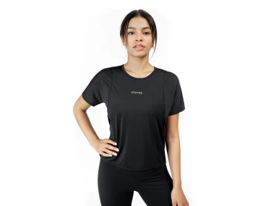Stryve Prime Training Shirt Women, Κοντομάνικο Γυναικείο Αθλητικό T-shirt | All Black