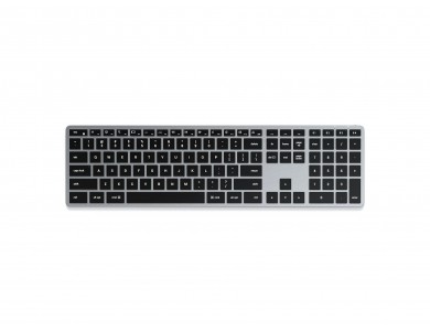Satechi Slim X3 Backlit, Aluminum Keyboard (MAC Layout), Bluetooth Connection, with 10 Brightness Levels, Space Gray