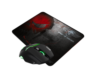 Spirit of Gamer Skull RGB Gaming Mouse Pad XXL - Tapis de souris