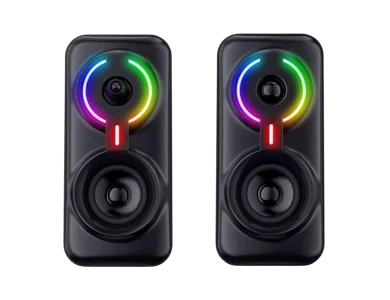 Onikuma L6 Bluetooth 5.0 Gaming Speakers, Computer Speakers 2.0 with 10W Power & RGB, Black