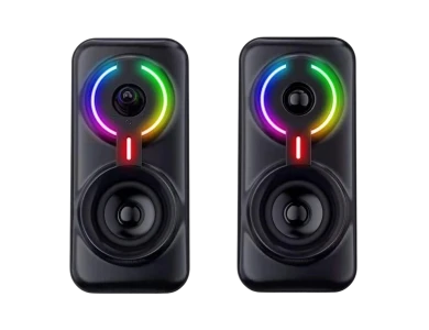 Onikuma L6 Bluetooth 5.0 Gaming Speakers, Ηχεία Υπολογιστή 2.0 με Ισχύ 10W & RGB, Μαύρα