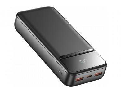 Swissten Power Line II 20000 PD 22.5W USB-C Power Bank 20.000mAh Power Delivery & QC3.0, Μαύρο