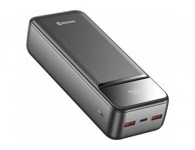 Swissten Power Line II 30000 PD 22.5W USB-C Power Bank 30.000mAh Power Delivery & QC3.0, Μαύρο