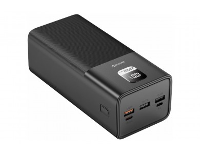 Swissten Power Bank 40.000mAh, 100W, με 3 Θύρες USB-A & Θύρα USB-C Power Delivery / Quick Charge, Black