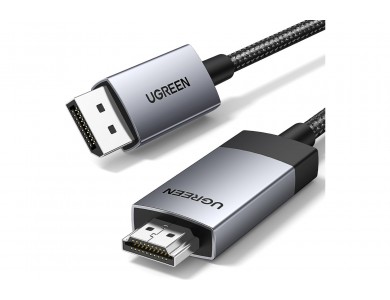 Ugreen Καλώδιο DisplayPort 1.2 σε HDMI 2.0 4K@60Hz HDR Active, 2m