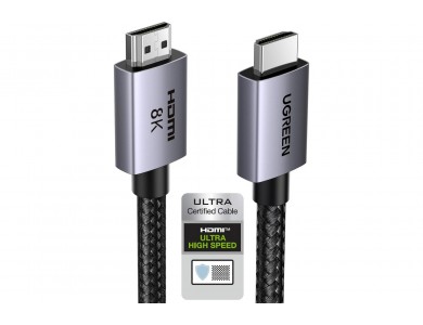 Ugreen Καλώδιο HDMI 2.1 Certified Ultra High Speed 8K@60Hz / 4K@120Hz 48Gbps, 2m