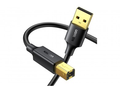 Ugreen Καλώδιο Εκτυπωτή USB 2.0 USB-A σε USB-B, 5m, Black