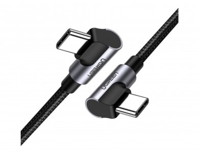 Ugreen Καλώδιο USB-C σε USB-C 60W Γωνιακό 1m