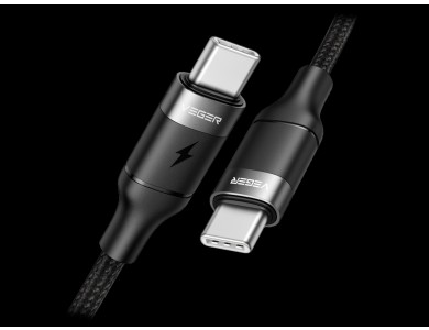 VEGER CC02 Καλώδιο USB-C σε USB-C 100W 1.5m, Black