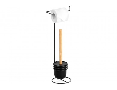 Vilde Χαρτοθήκη με Πιγκάλ Μπάνιου 53 cm, Black