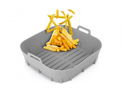 Vilde Αντικολλητική Φόρμα Σιλικόνης για Air Fryer 22x22cm, Gray