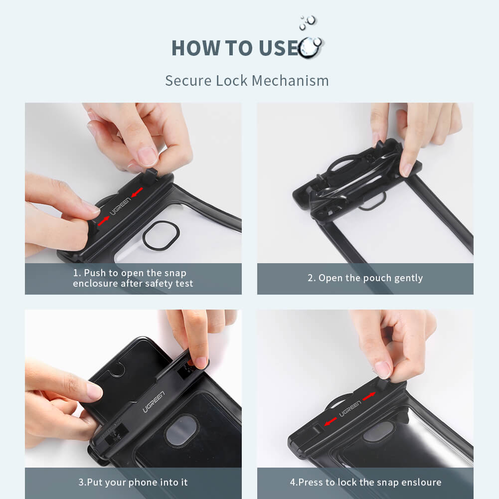 ugreen waterproof phone pouch guide